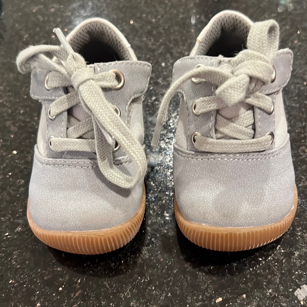 Size 2 grey/blue shoes.